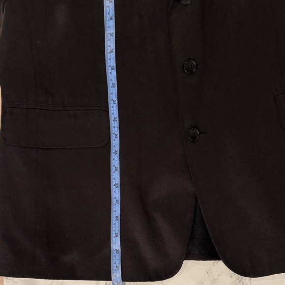 Oscar de la Renta Men’s Black Tencel 3-Button Blazer Sport Coat Size 44R - Picture 8 of 12